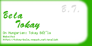 bela tokay business card